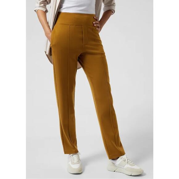 Athleta Eastbound Straight Pant Size 4 in Brass Yellow (Mustard) - Picture 1 of 7